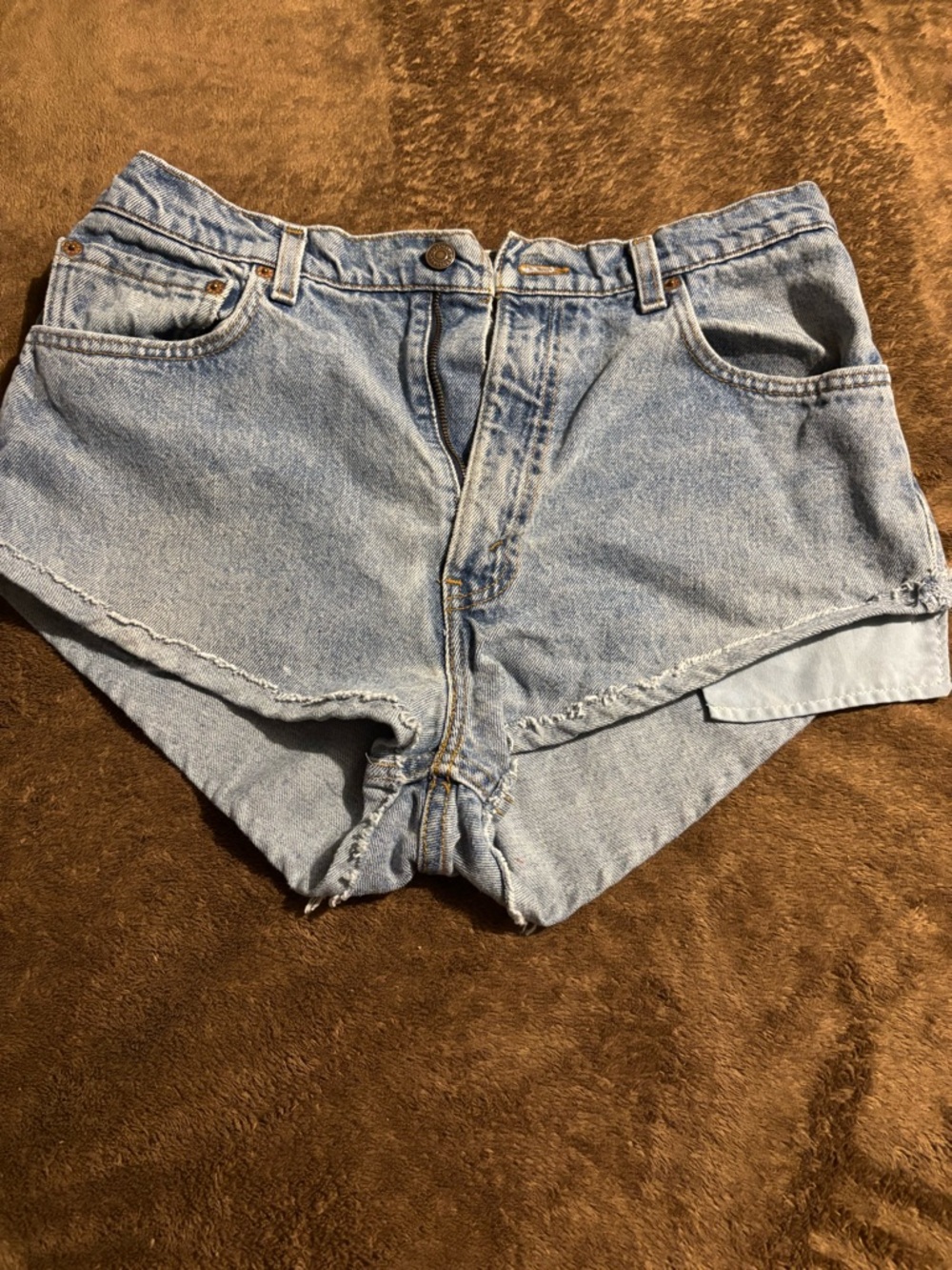 Levi's Premium Vintage Light Blue Cutoff Denim Shorts
